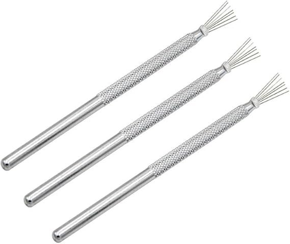 7 Pin Feather Wire Texture Ceramics Tools Polymer Clay Sculpting Modeling Tool DIY Pottery Brush Pottery Tools - Image 2